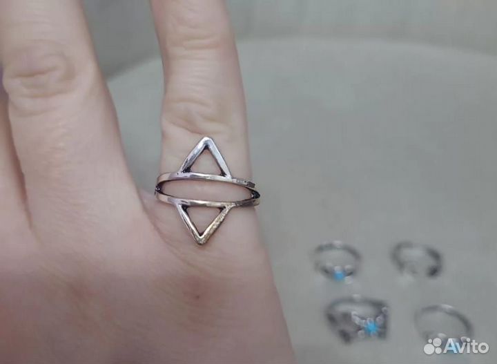 Набор колец, кольцо.На размер 16