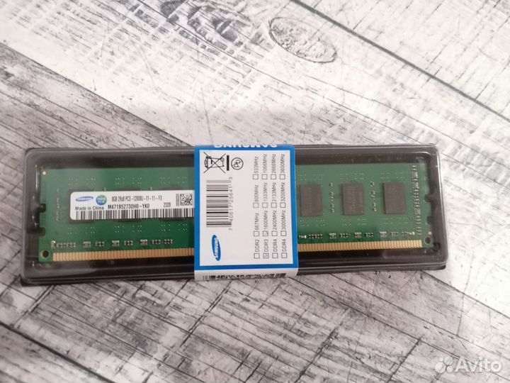 Оперативная память ddr3 8 gb samsung