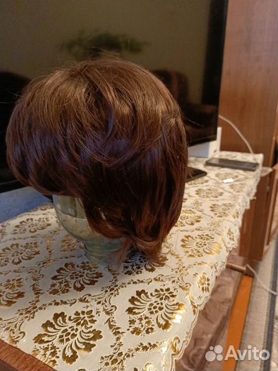 Парик из натуральных волос женский