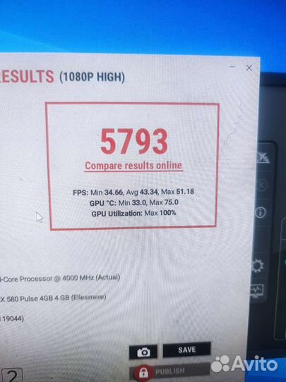 Видеокарта sapphire RX 580 4 GB OC Pulse