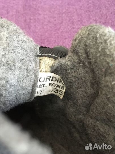 Лыжные ботинки, Nordik нат. кожа, черные, 35р, отс