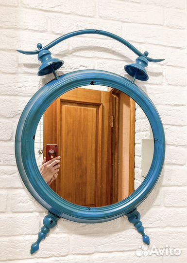 Интерьерное зеркало, зеркало в металлической раме