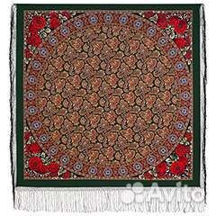 Шаль павлопосадская.размер 148-148.шерсть