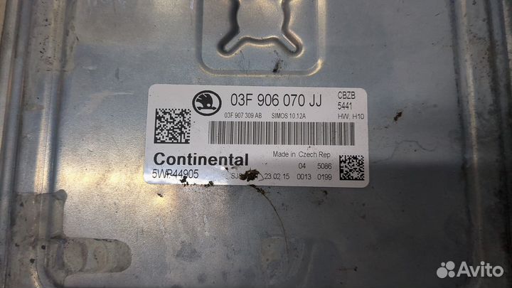 Блок управления двигателем Skoda Yeti, 2015