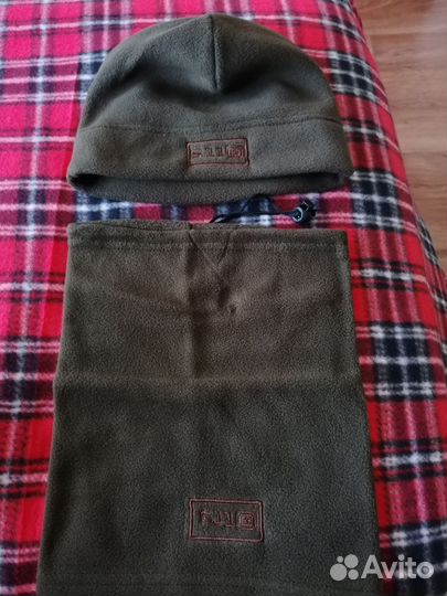 Комплект шапка и снуд флисовые