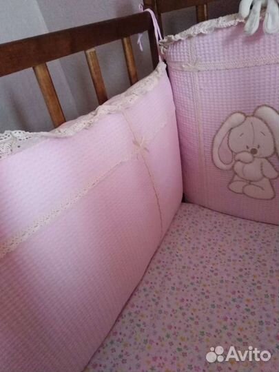 Бортики и балдахин в кроватку