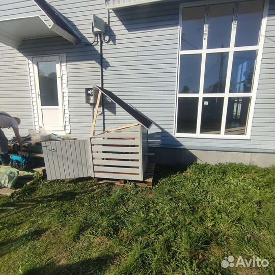 Установка генератора с автозапуском в кожухе