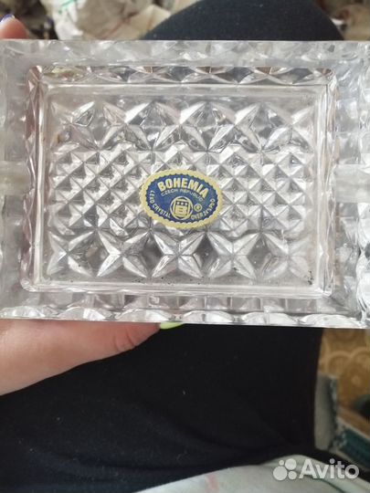 Хрустальная сигаретница