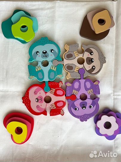 Деревянный сортер пазл