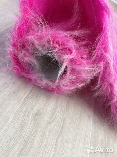 Мех искусственный розовый