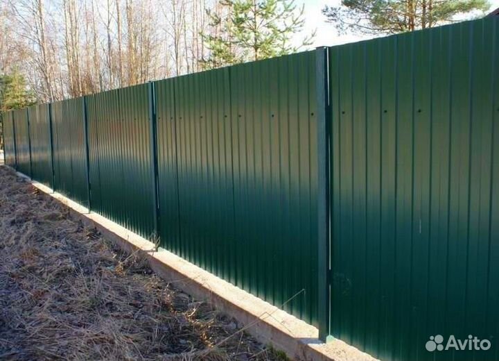 Забор из профнастила