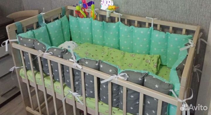 Бортики в детскую кроватку
