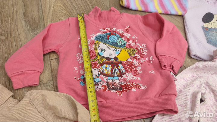 Тёплые вещи для девочки 74-80-86-92