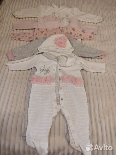 Детские вещи 0-6 мес