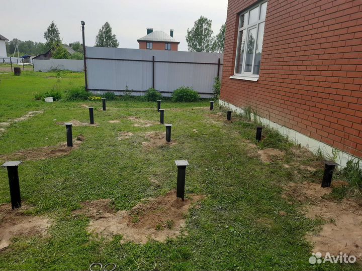 Монтаж винтовых свай