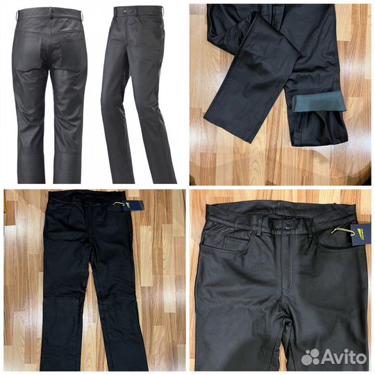 Штаны кожаные fastway фановые мото