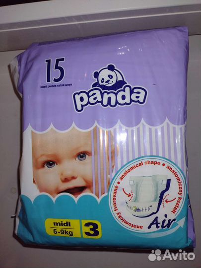 Подгузники Bella Baby Happy Panda Midi размер 3
