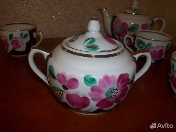 Фарфор Вербилки крытьё роспись СССР попредметно от