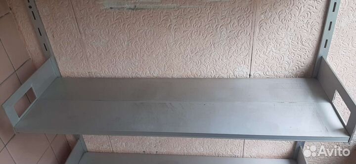 Полки алюминиевые переставные навесные