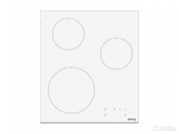 Индукционная варочная панель Korting HI 42031 BW