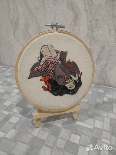 Картина вышивка гладью
