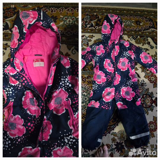 Зимний комбинезон для девочки 110 116