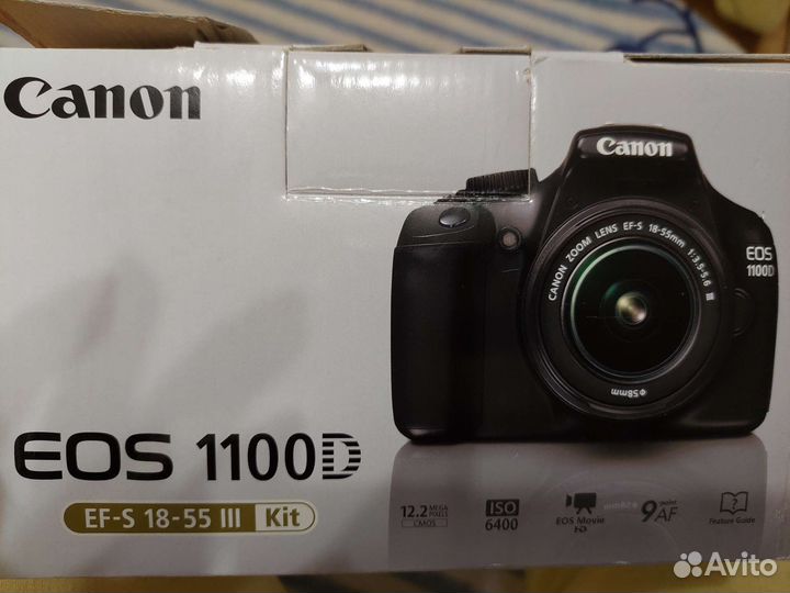 Зеркальный фотоаппарат canon eos 1100d