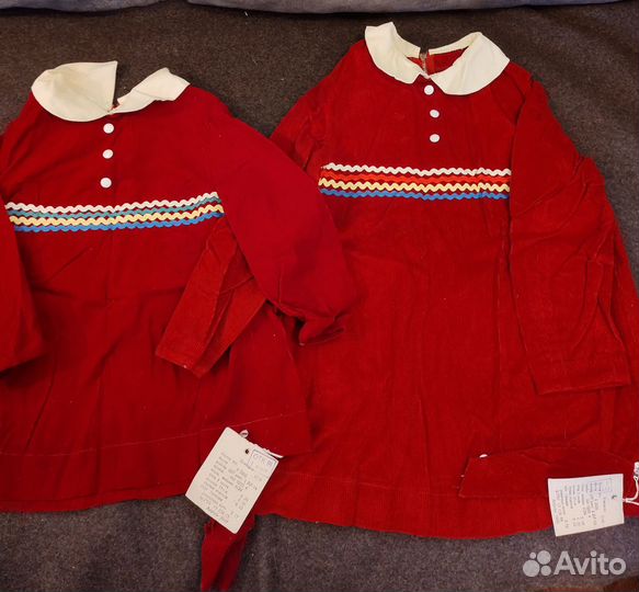 Платье детское вельвет СССР