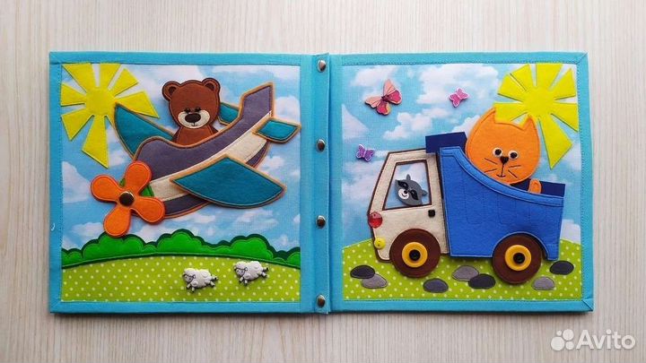 Стихи Агнии Барто - развивающая книжка из фетра