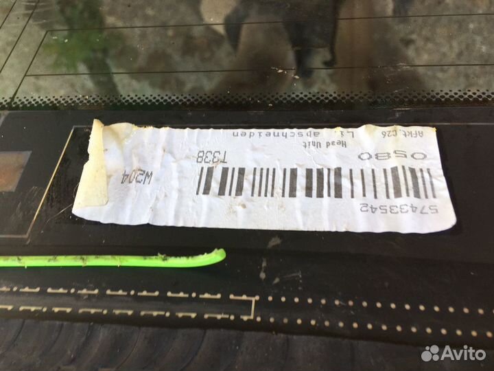 W204 заднее стекло