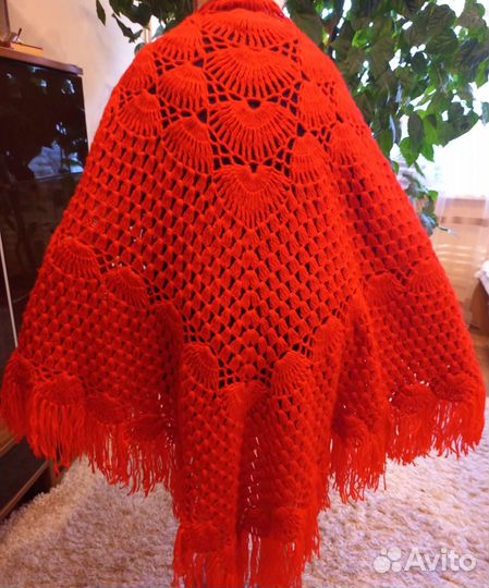 Шаль вязаная 220смХ120см