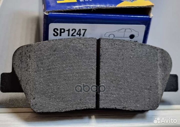 Колодки тормозные дисковые зад SP1247 Sangsin b