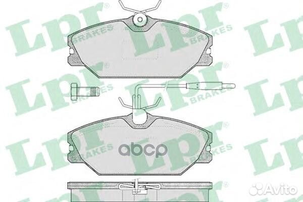 Колодки тормозные дисковые 05P445 Lpr