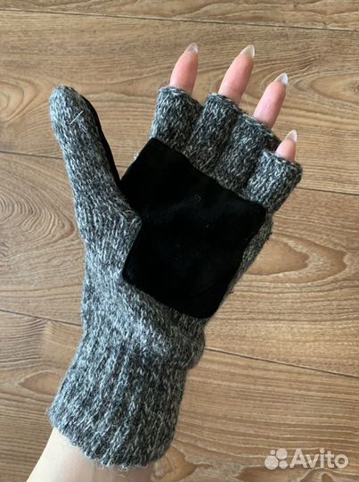 Варежки трикотажные Эвенки, утеплённые