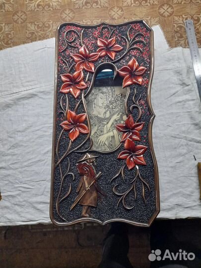 Нарды ручной работы со стеклом