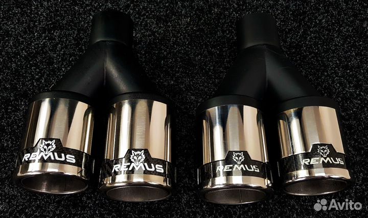 Насадки на глушитель remus 51-76мм (Carbon)