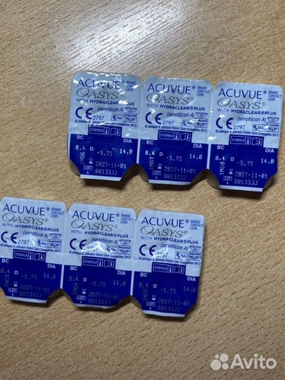 Контактные линзы Acuvue Oasys 14 days, -5.75