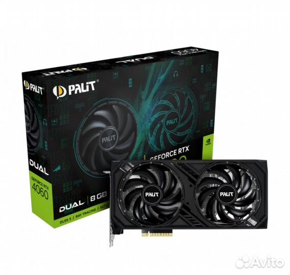 Видеокарта Palit nvidia GeForce RTX 4060 dual OC