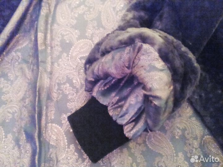 Мутоновая шуба р.68/170 шоколад Золотое Руно