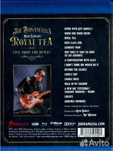 Joe Bonamassa / Now Serving: Royal Tea Live From T