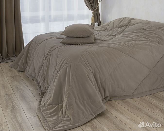 Покрывало Богема кофе на кровать