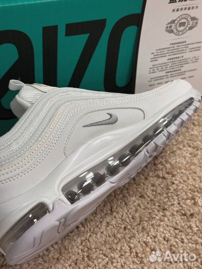 Nike Air Max 97 White Оригинал Белые Poizon
