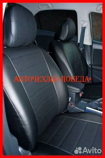 Чехлы Toyota Corolla 10 из экокожи чёрные Классика
