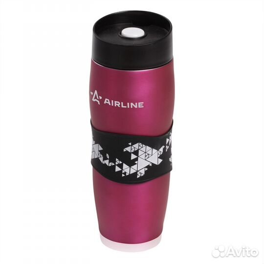 Термокружка с клапаном, 380 мл., красная (IT-03)