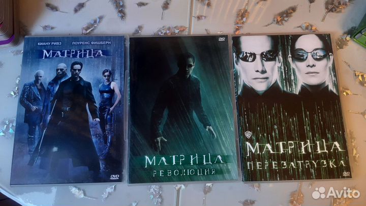 DVD плеер, фильм матрица трилогия 3 диска