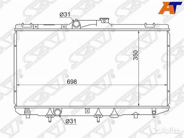 Радиатор toyota sprinter trueno