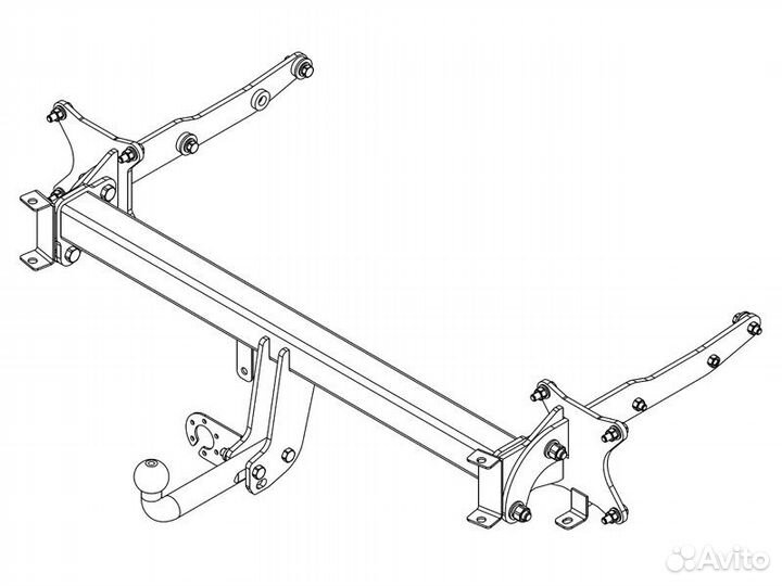 Фаркоп установка тсу Mercedes-Benz GLS-Class X166