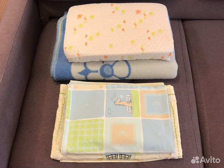 Одеяло, подушка, постельное белье от 0