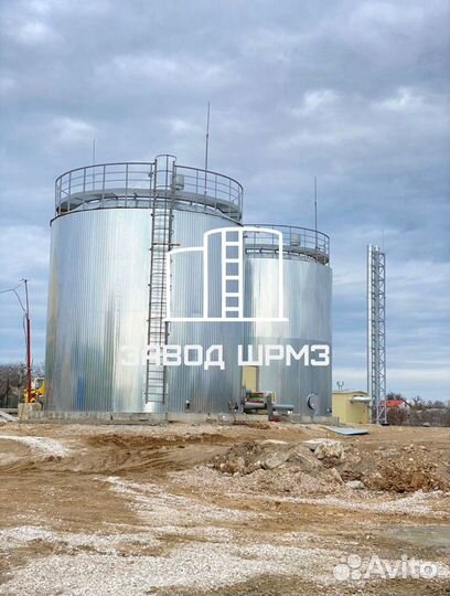 Резервуар вертикальный стальной объем 2000 кубов