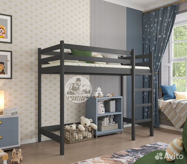 Кровать чердак деревянная